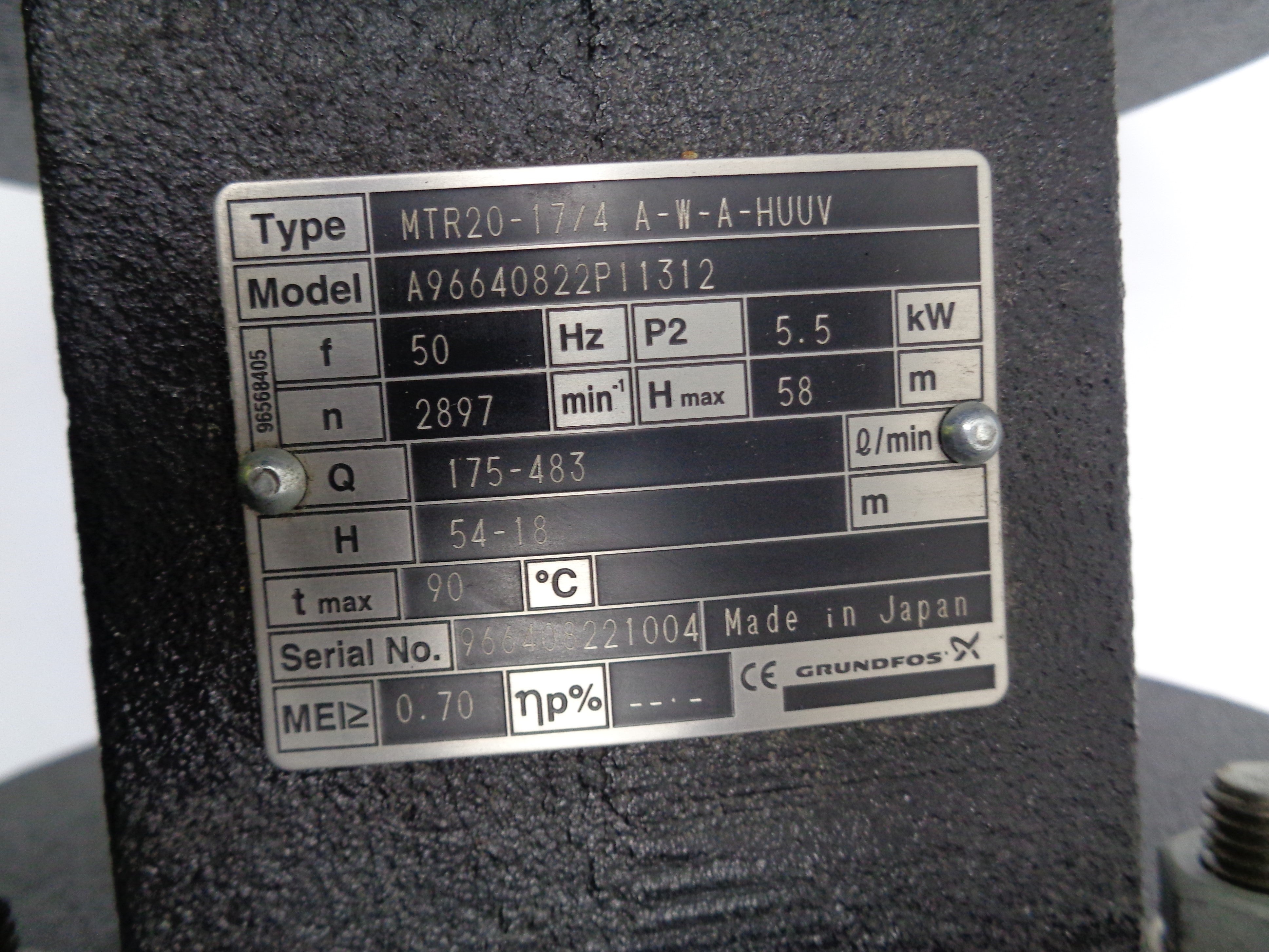 GRUNDFOS MTR20-17/4-A-W-A-HUUV NSNP