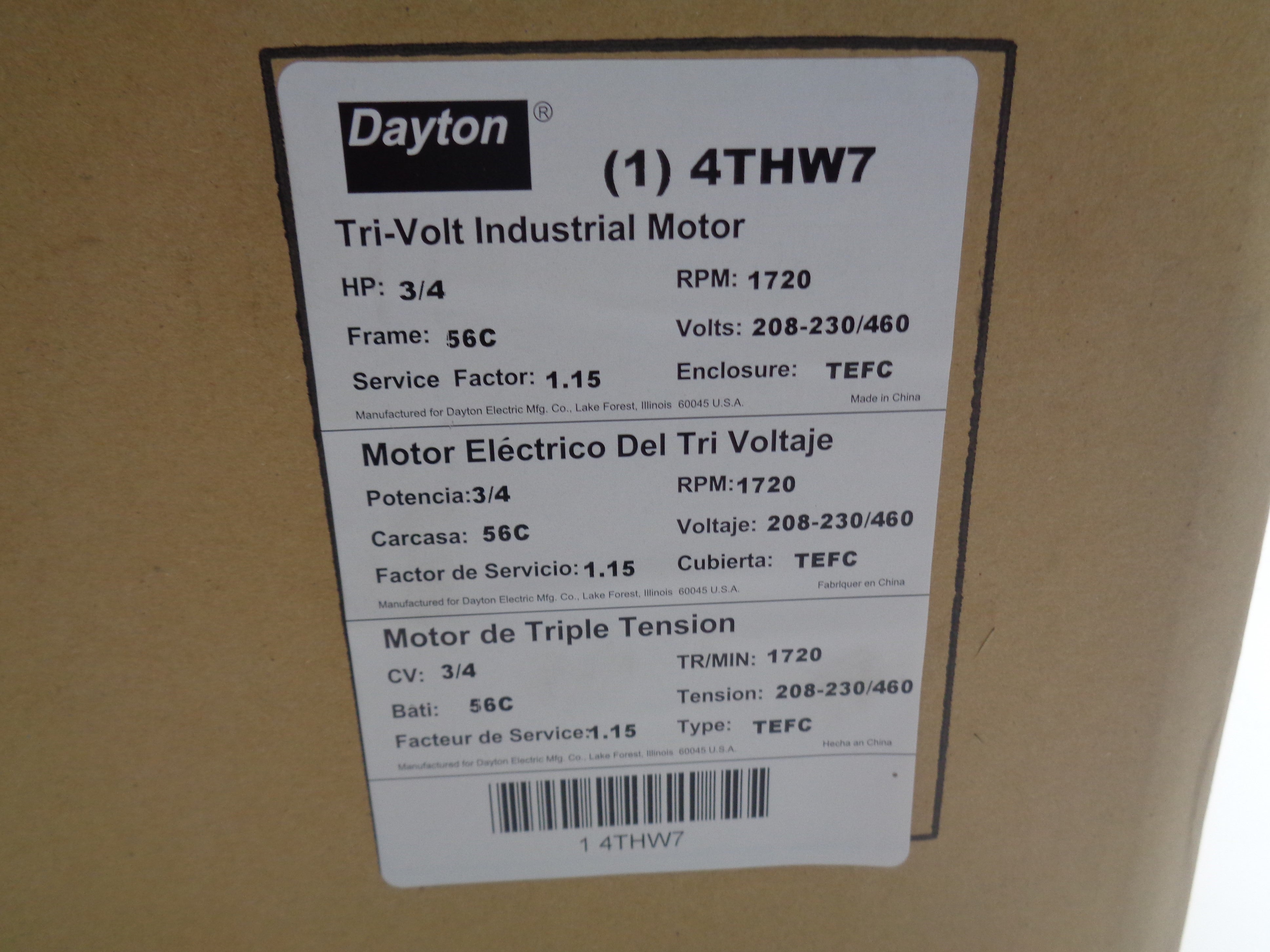 DAYTON 4THW7 NSMP