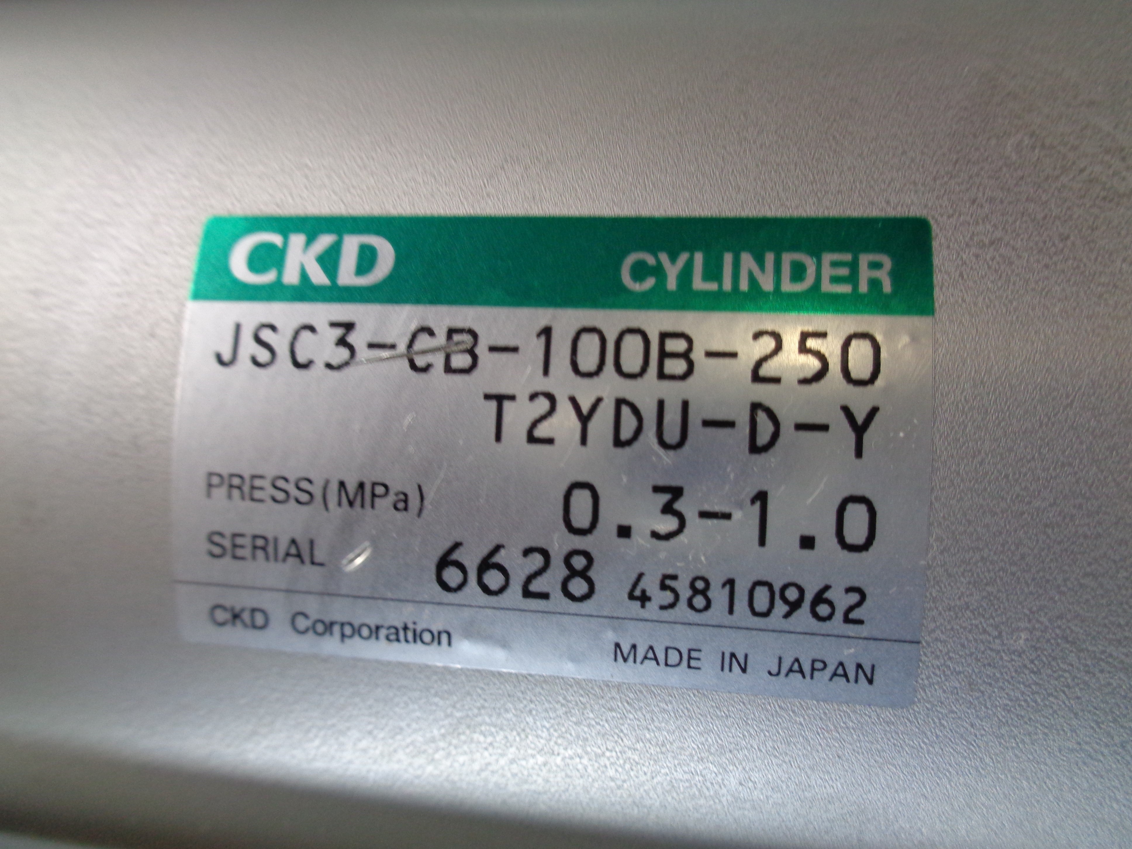 CKD  JSC3-CB-100B-250 T2YDU-D-Y NSNP