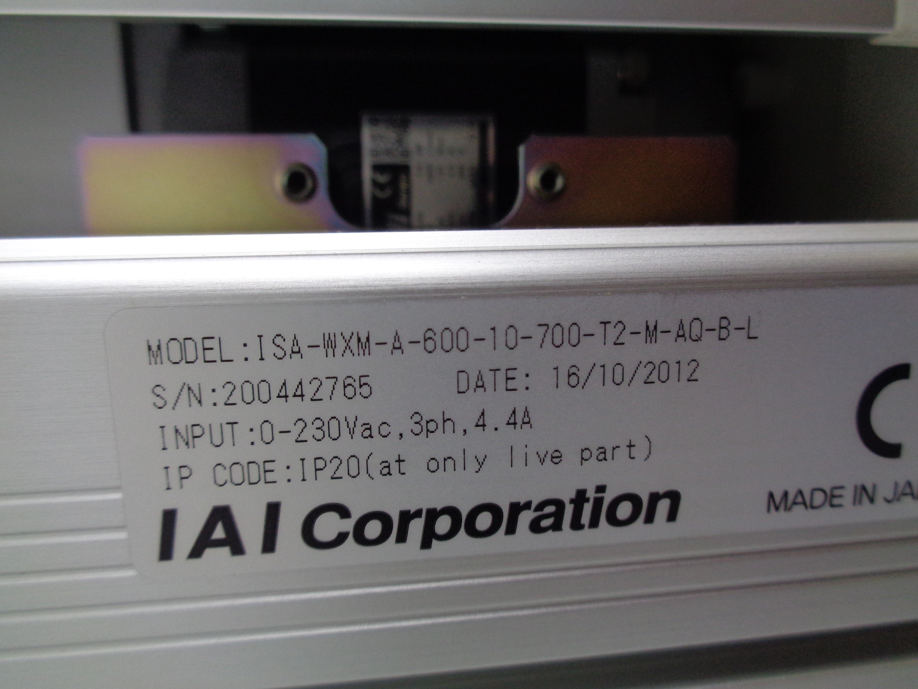 IAI ISA-WXM-A-600-10-700-T2-M-AQ-B-L NSNP