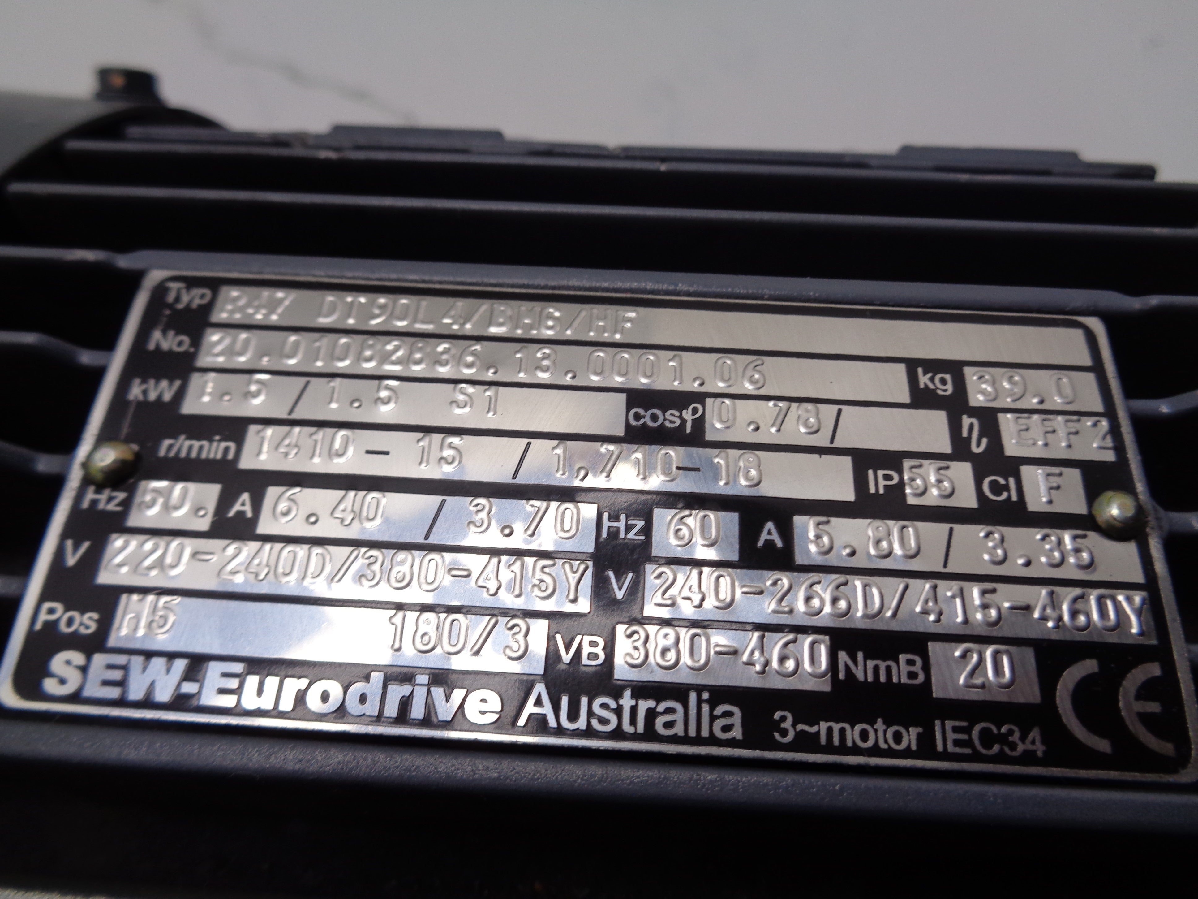 SEW-EURODRIVE R47DT90L4/BMG/HF NSNP
