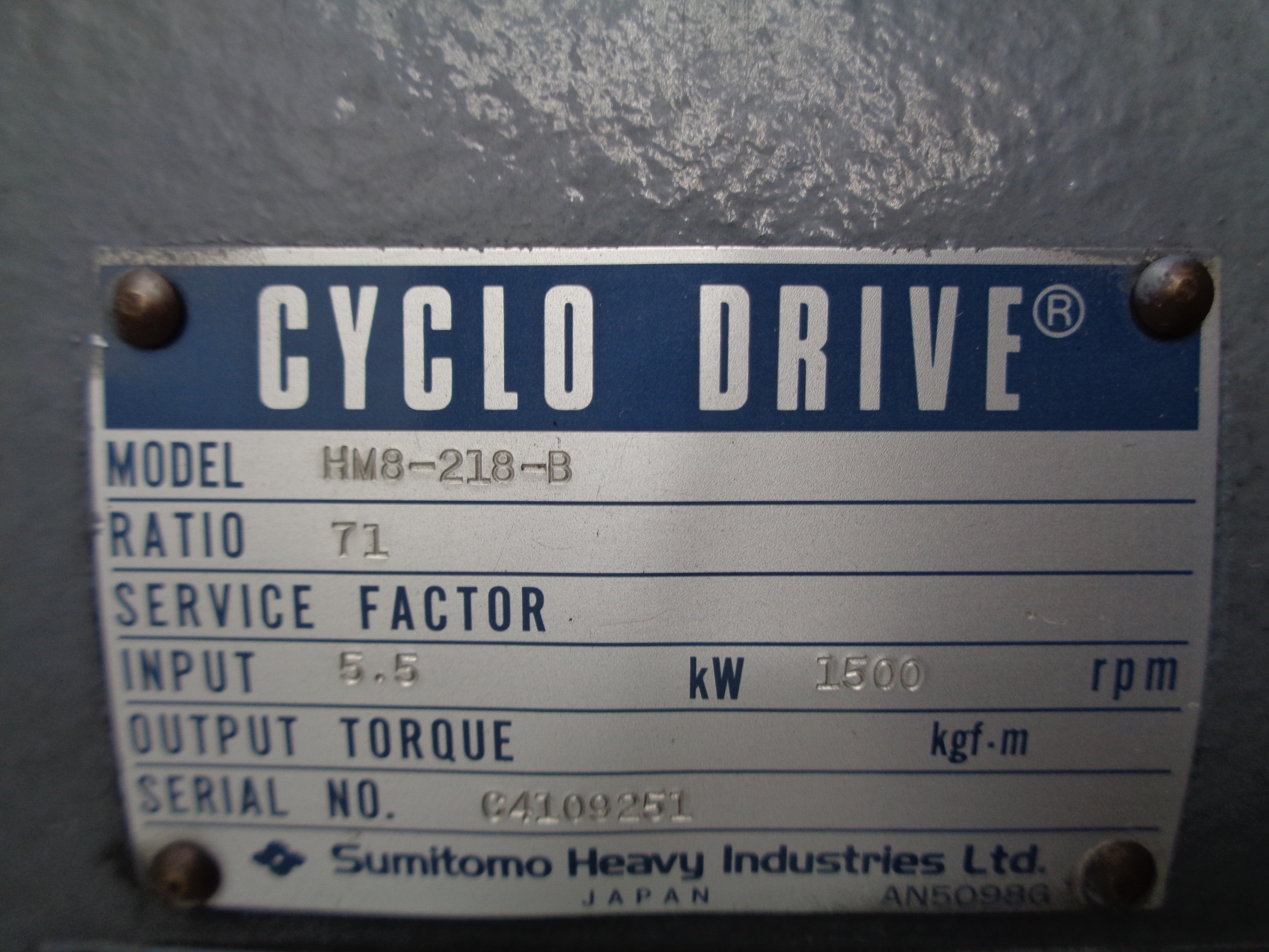 SUMITOMO HM8-218-B REMAN