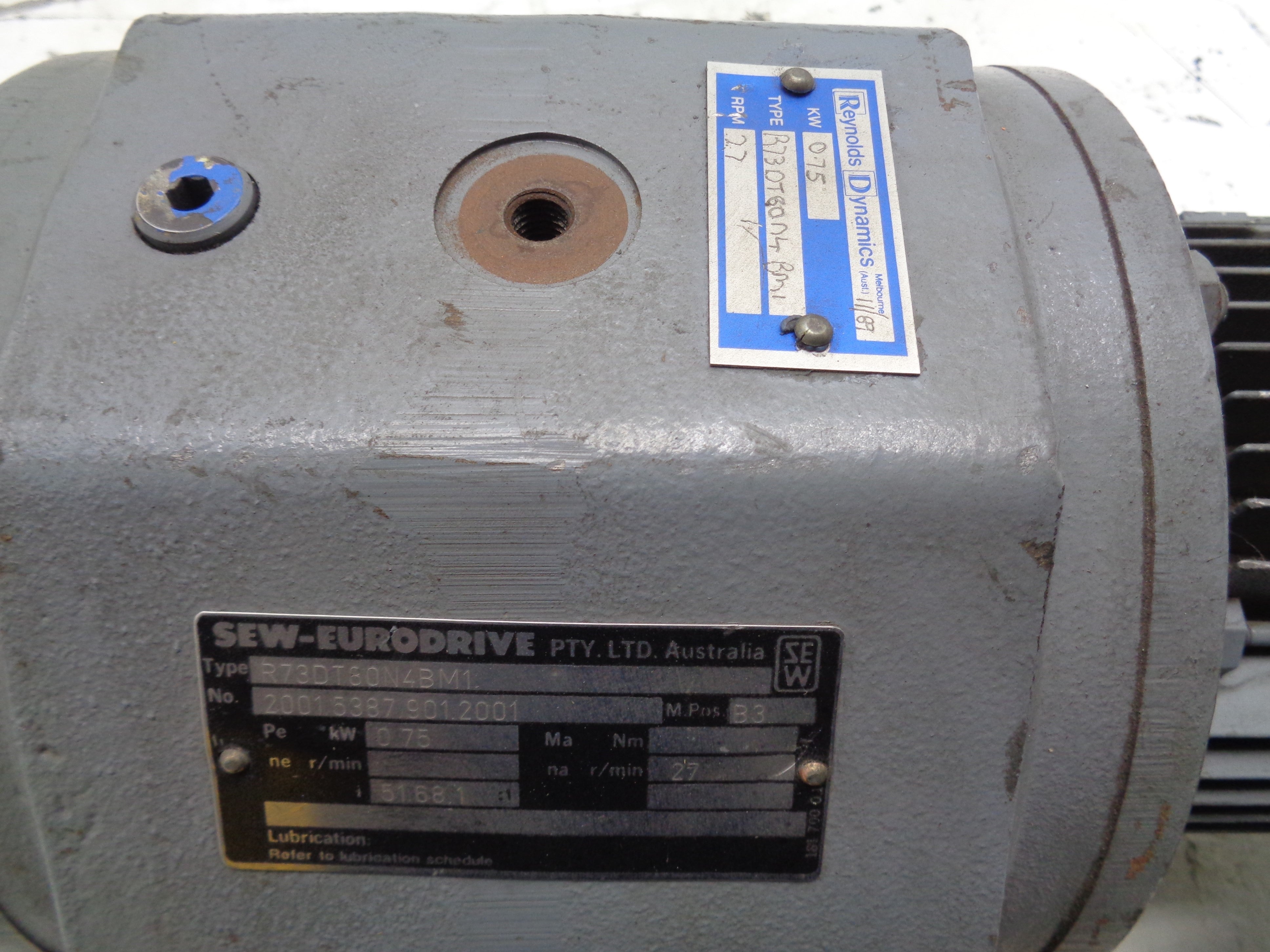 SEW-EURODRIVE R73DT80N4BM1 UNMP
