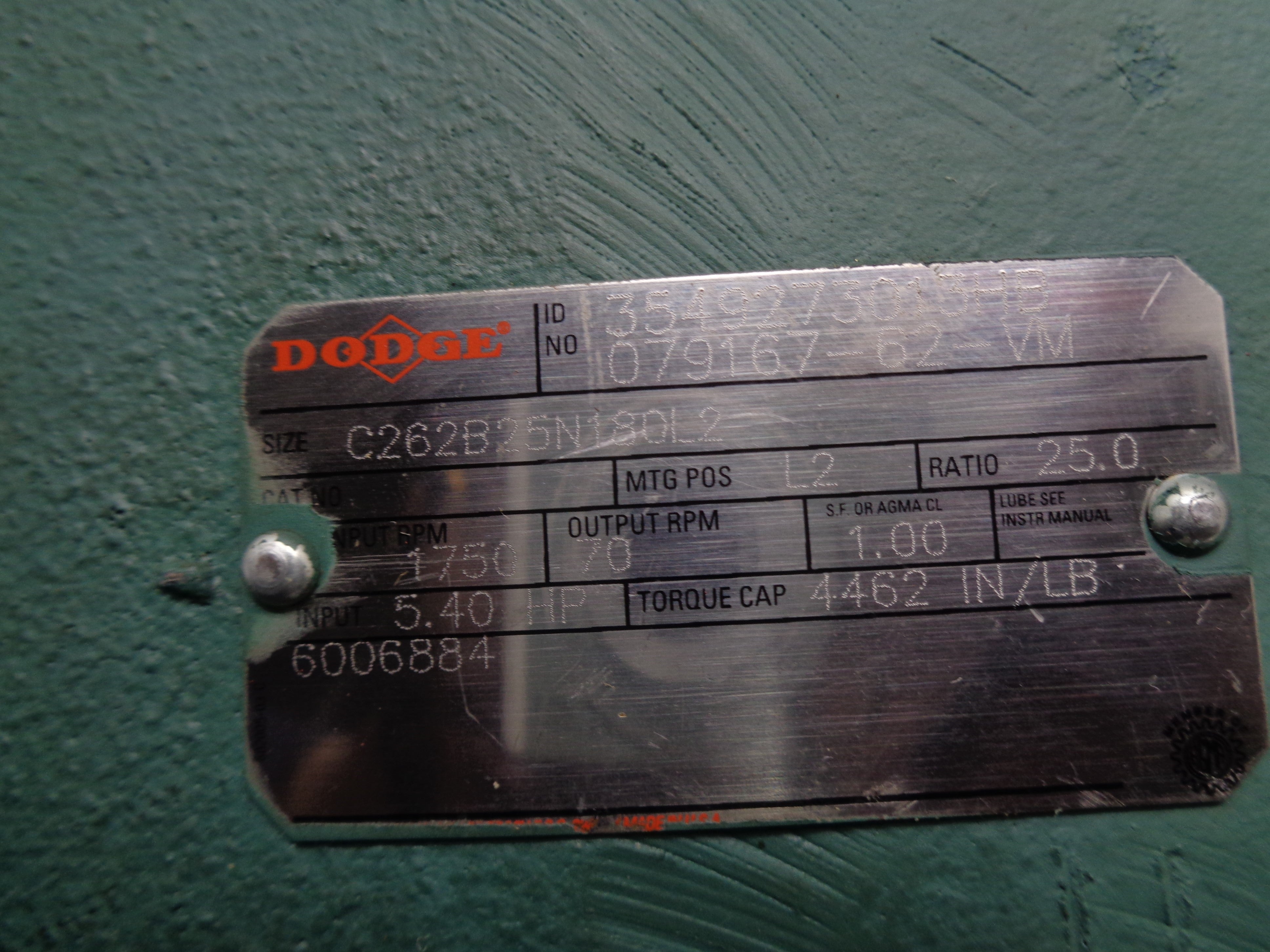 DODGE C262B25N180L2 NSNP