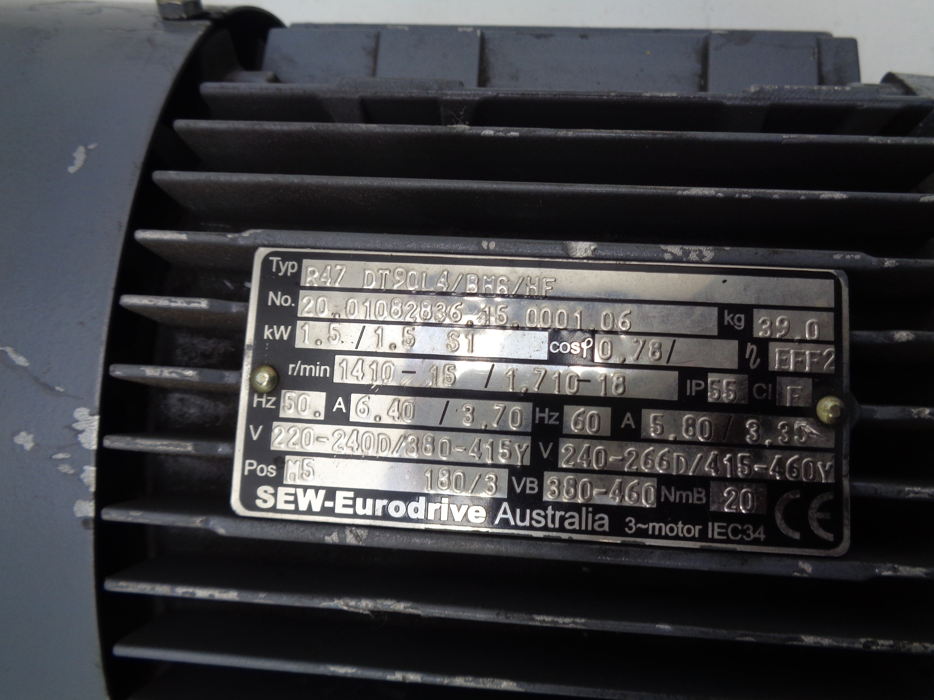 SEW-EURODRIVE R47DT90L4/BMG/HF REMAN