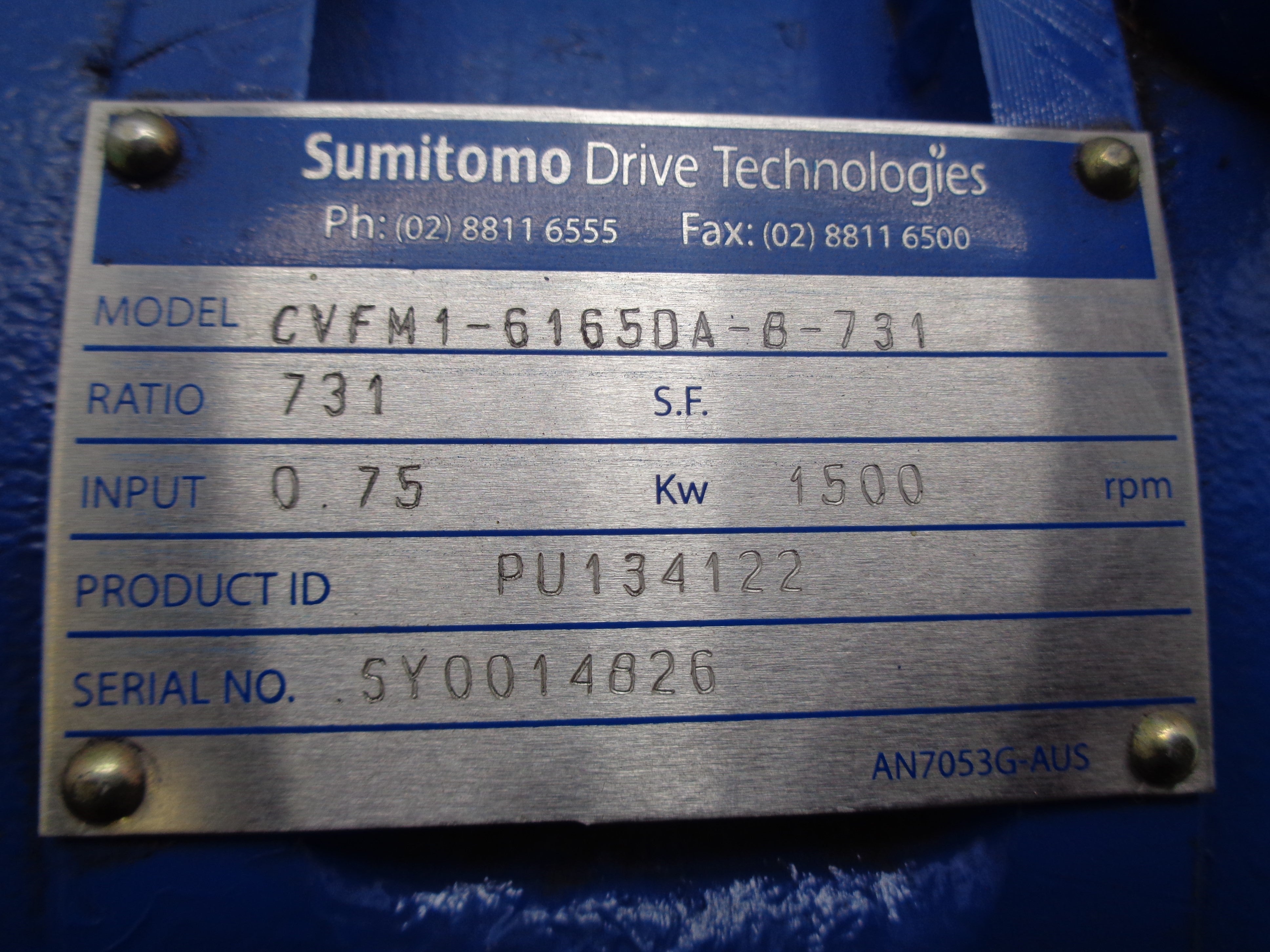 SUMITOMO CVFM1-6165DA-B-731 NSNP