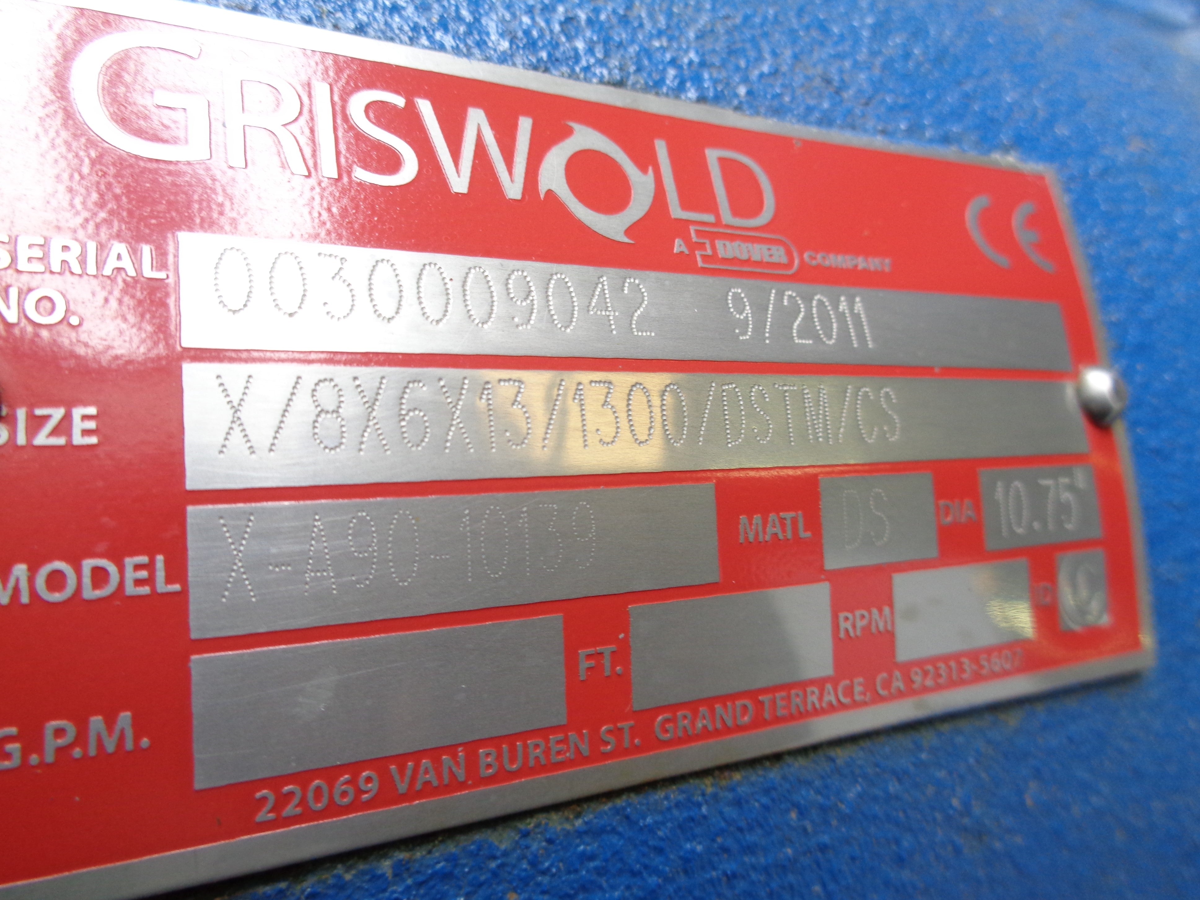 GRISWOLD X-A90-10139 NSNP