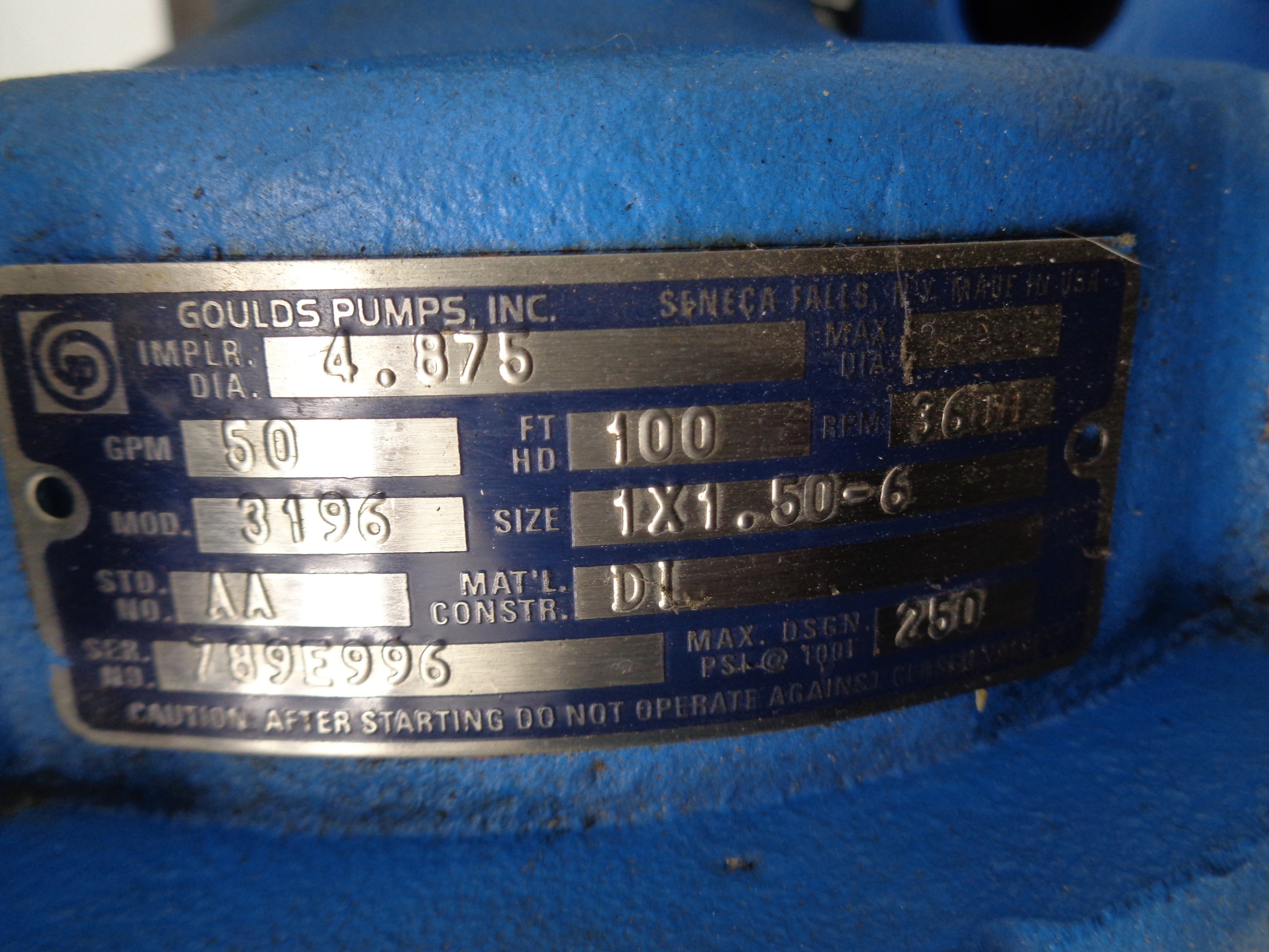 GOULDS PUMPS 3196STXDI NSNP
