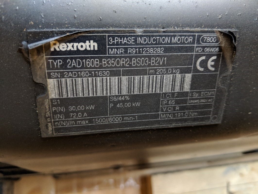 REXROTH 2AD160B-B35OR2-BS03-B2V1 R911238282 NSMP