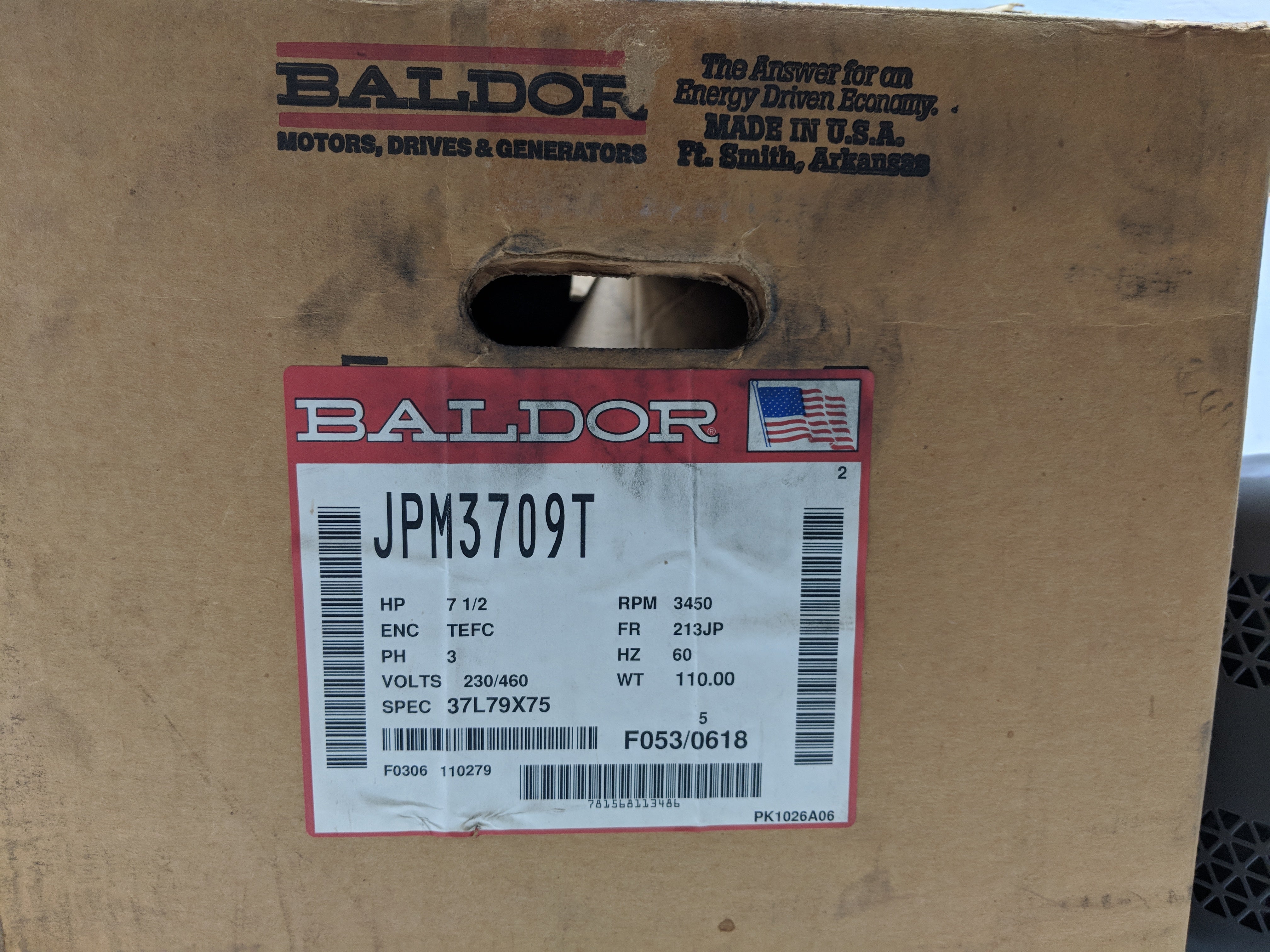 BALDOR JPM3709T NSMP
