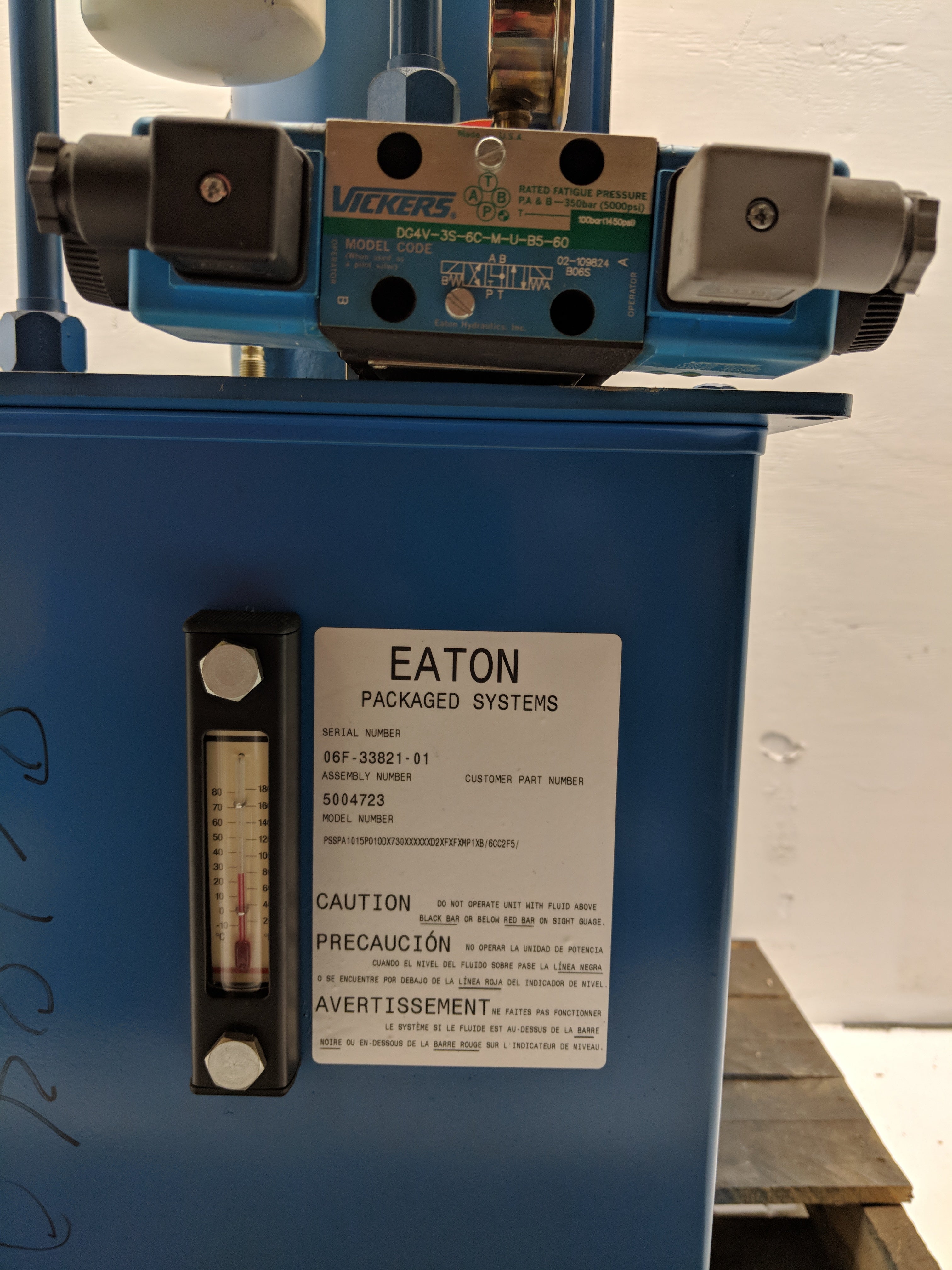 EATON PACKAGED SYSTEMS PSSPA1015P010DX730XXXXXXD2XFXFXMP1XB/6CC2F5 NSNP