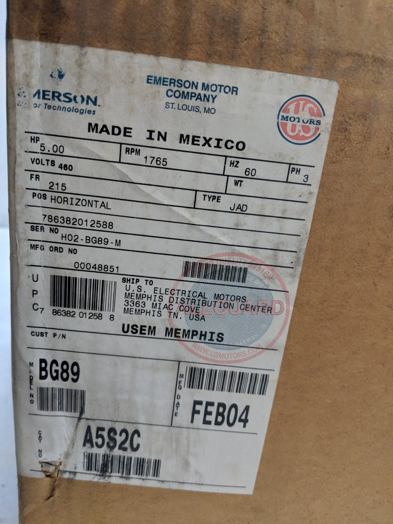 EMERSON A5S2C BG89 NSMP