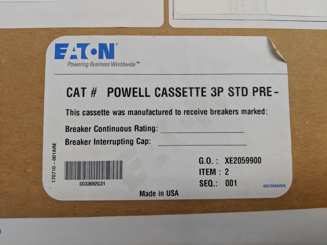 EATON POWELL CASSETTE 3P STD PRE NSMP