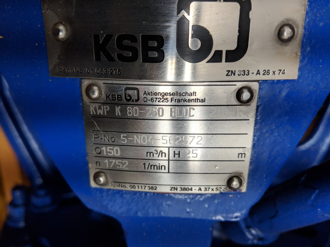 KSB KWP K 80-250 5-N04-562572 NSMP