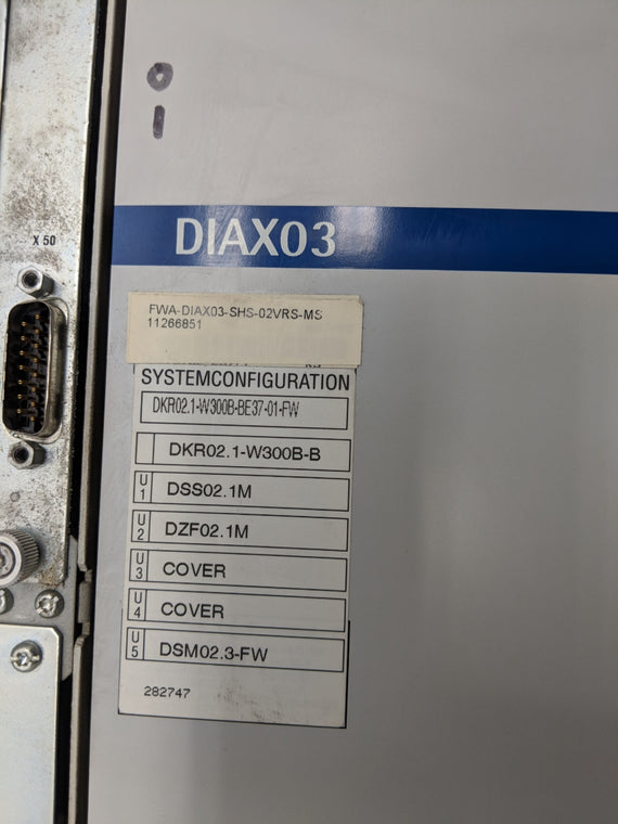 REXROTH INDRAMAT DKR02.1-W300B-BE37-01-FW R9282747 (AS PICTURED) REMAN