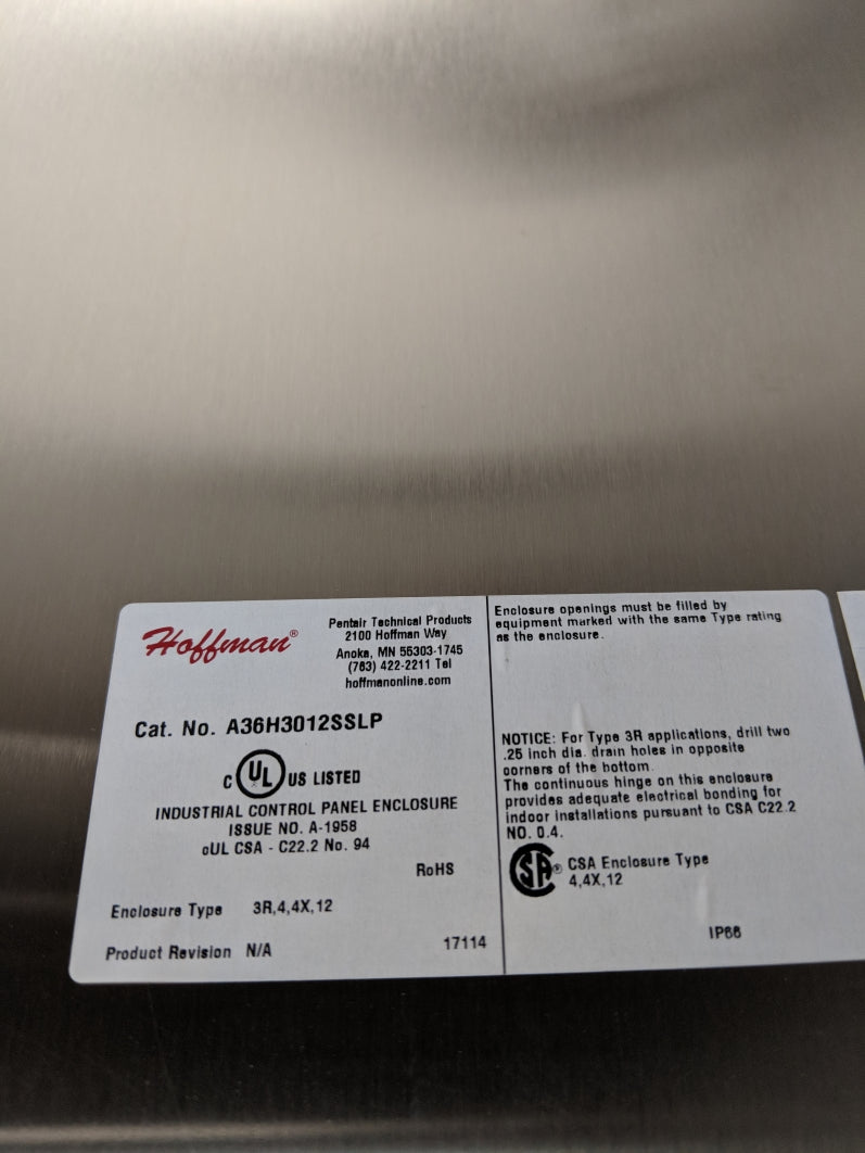 HOFFMAN A36H3012SSLP NSMP
