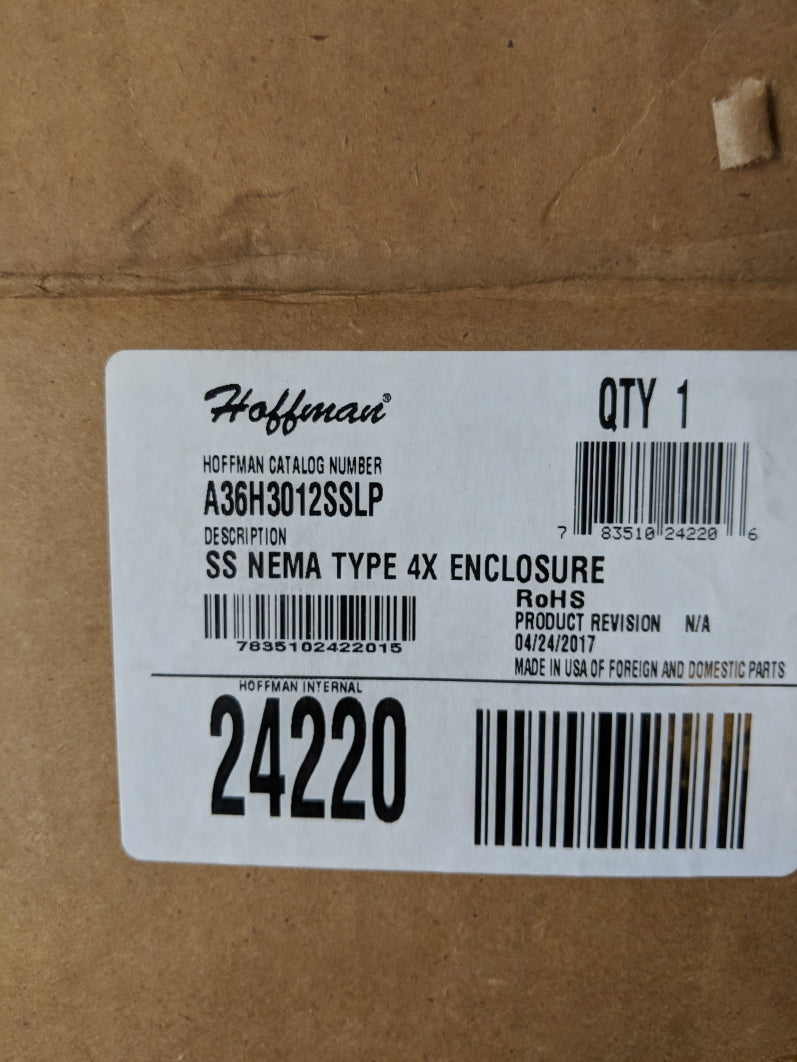 HOFFMAN A36H3012SSLP NSMP