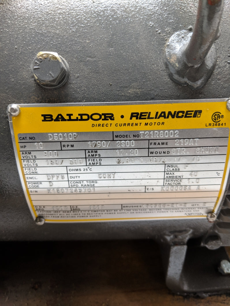 BALDOR D5010P T21R8002 NSNP