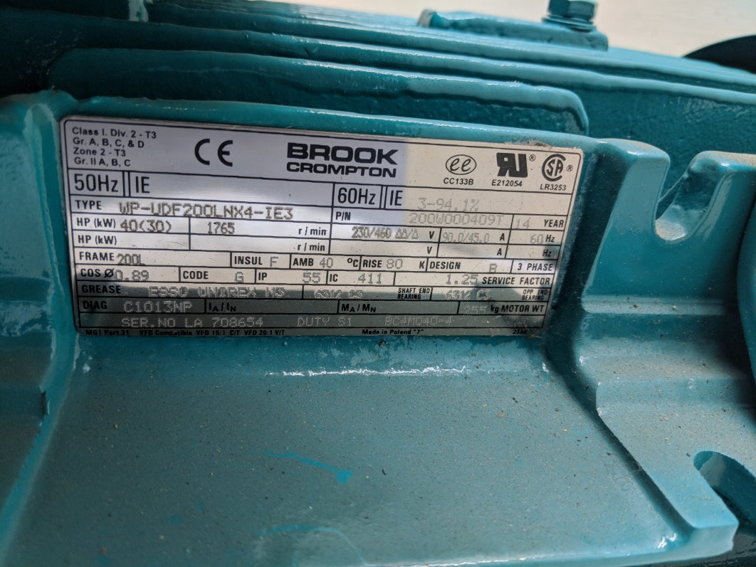 BROOK CROMPTON WP-UDF200LNX4-IE3 200W000409T NSNP