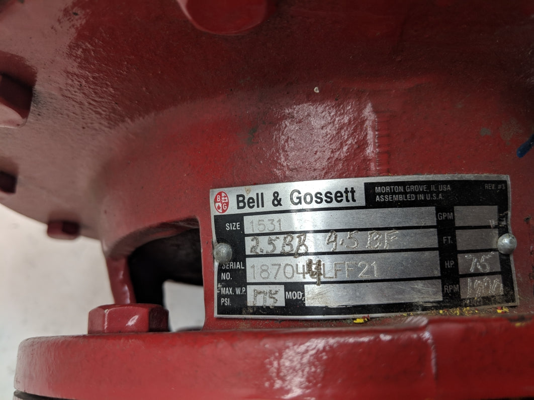 BELL-GOSSETT 2.5BB 4.5BF SER. F UNMP