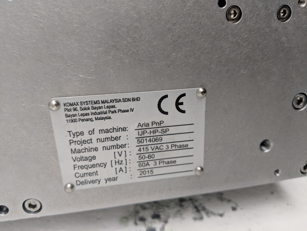 KOMAX SYSTEMS IJP-HP-SP NSNP
