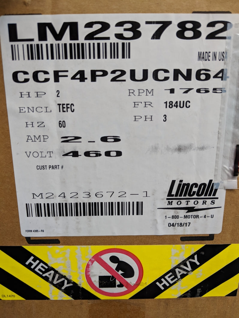 LINCOLN MOTORS LM23782 NSMP