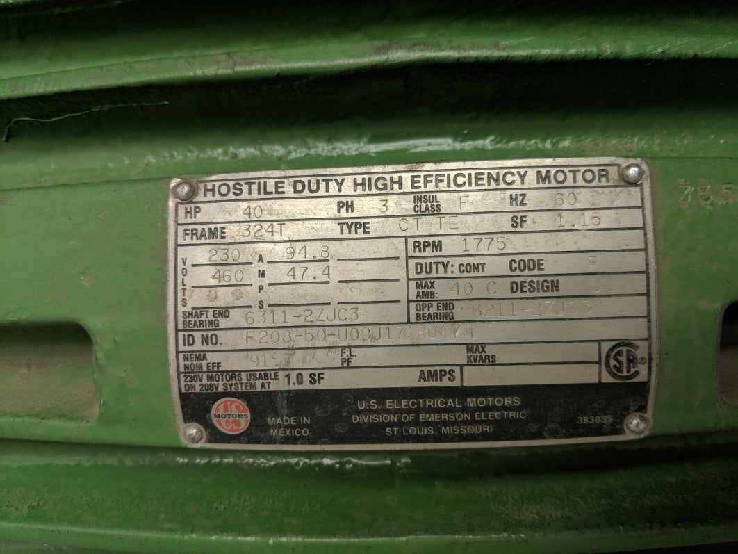 US MOTORS CT TE F208-50-U09U176R047M NSNP