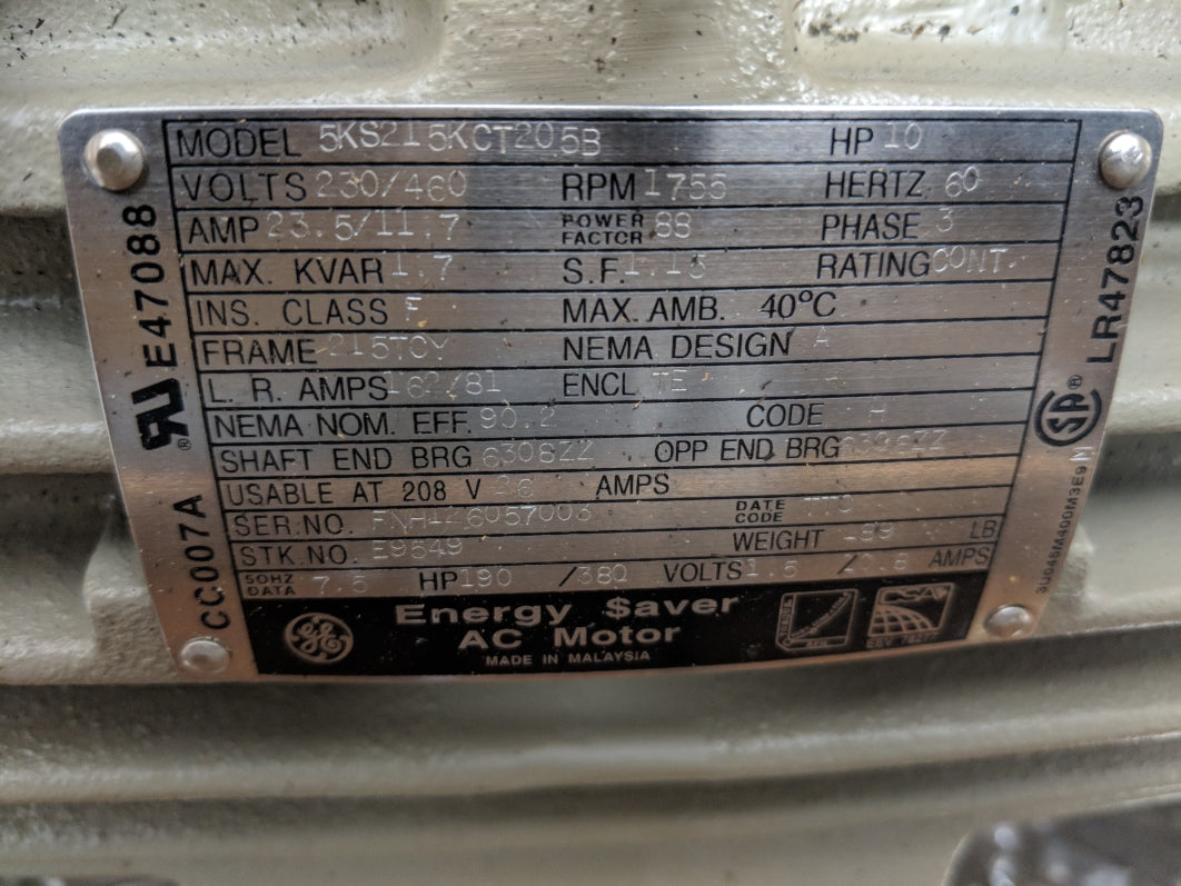 GENERAL ELECTRIC 5KS215KCT205B NSMP