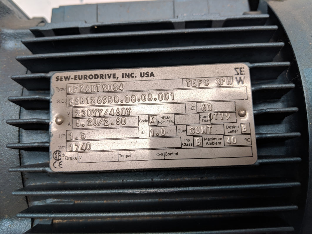 SEW-EURODRIVE R47D26DT90S4 NSNP