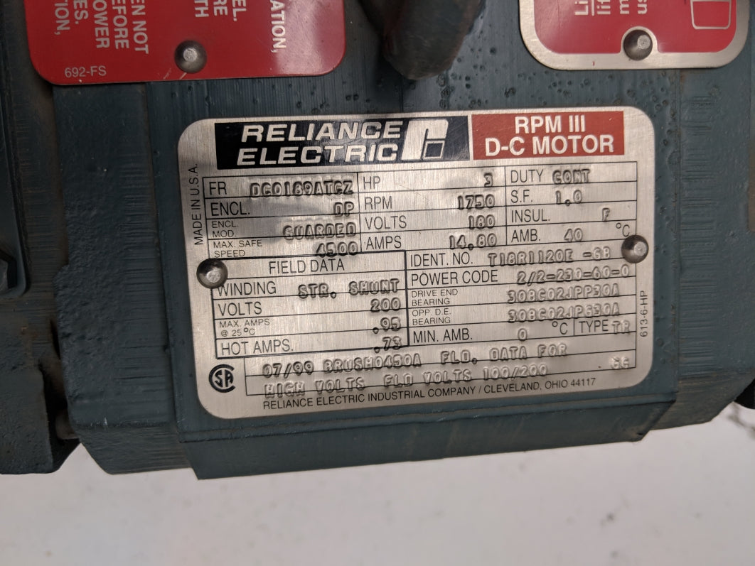 RELIANCE ELECTRIC DC0189ATCZ T18R1102E-GB NSNP