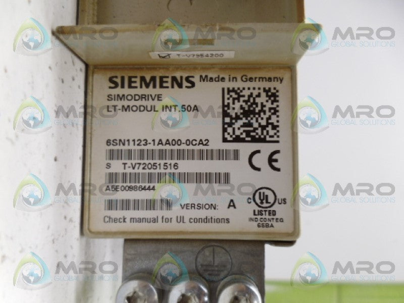 SIEMENS 6SN1123-1AA00-OCA2 POWER MODULE *USED*