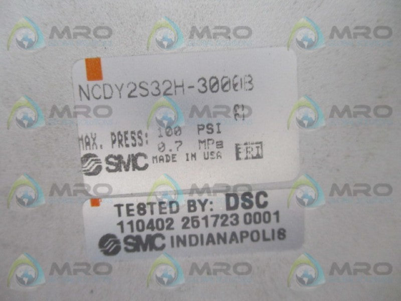 SMC NCDY2S32H-3000B PNEUMATIC CYLINDER *NEW NO BOX *