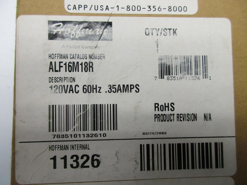 HOFFMAN ALF16M18R NSFS