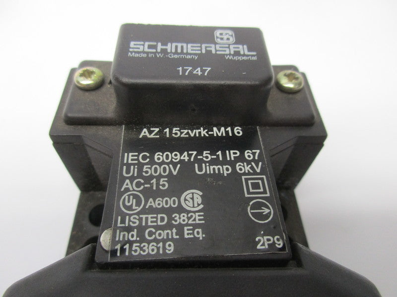 SCHMERSAL AZ15ZVRK-M16 UNMP