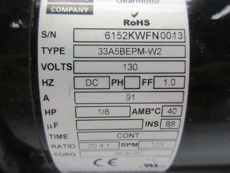 BODINE ELECTRIC 33A5BEPM-W2 NSNP