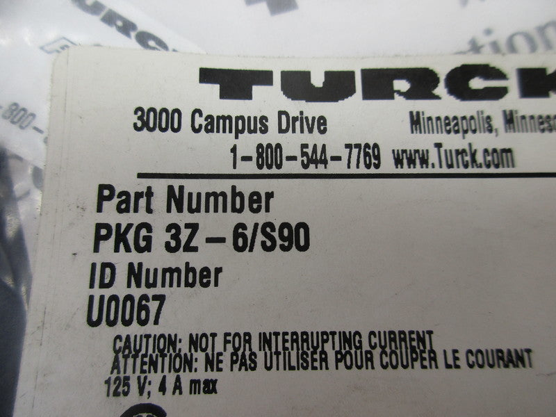 TURCK PKG3Z-6/S90 NSMP