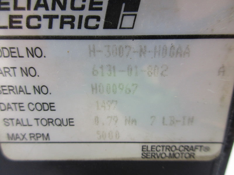 RELIANCE ELETRIC H-3007-N-H0GAA UNMP