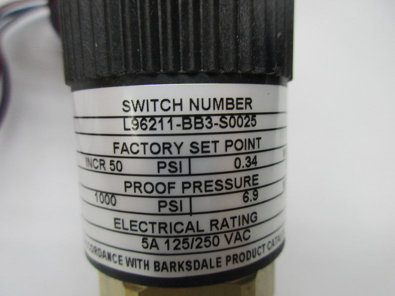 BARKSDALE L96211-BB3-S0025 NSNP