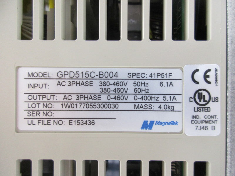 P&H MAGNETEK GPD515C-B004 NSMP