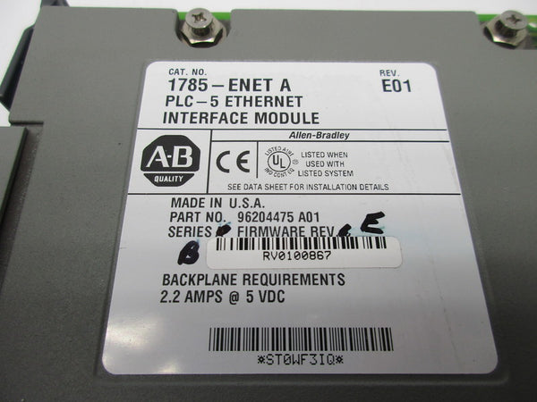 ALLEN BRADLEY 1785-ENET SER. A REMAN