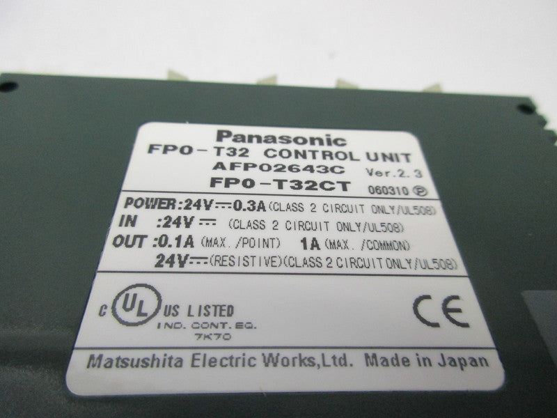 PANASONIC MATSUSHITA FP0-T32CT AFP02643C NSMP