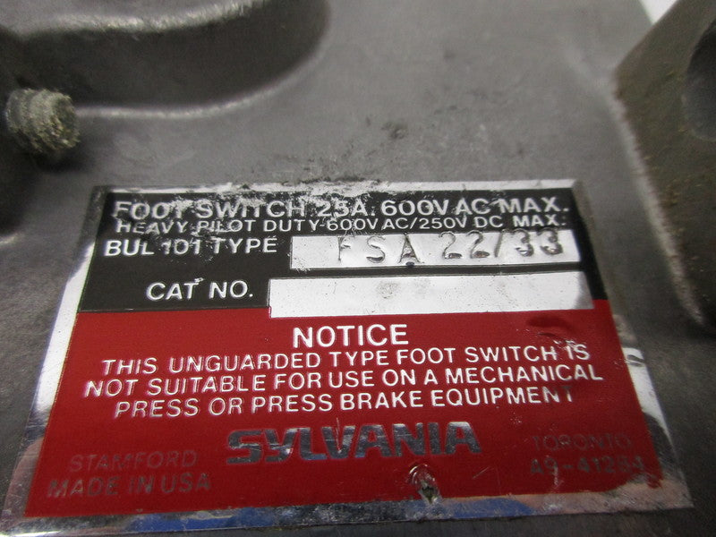 SYLVANIA FSA22733 UNMP