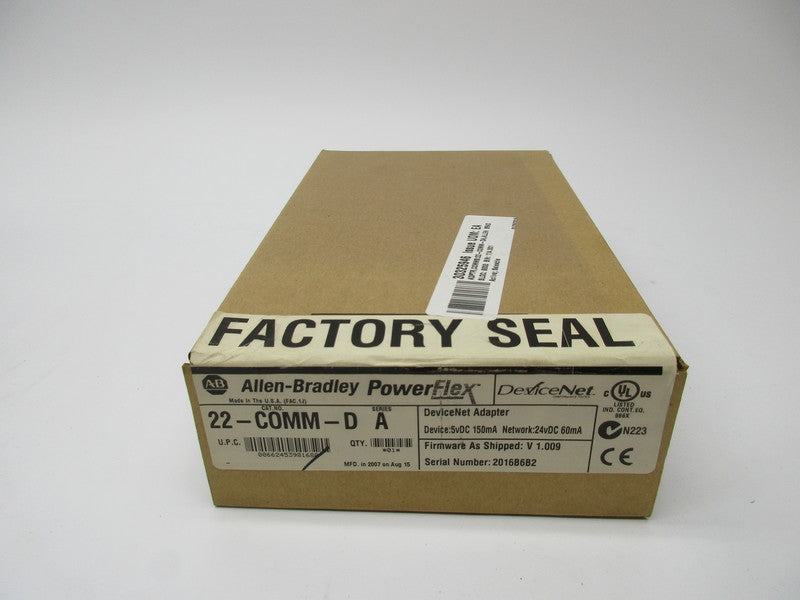ALLEN BRADLEY 22-COMM-D SER. A DATE: 2007 NSFS