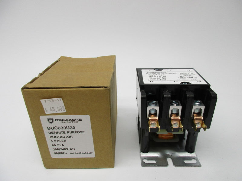 BREAKERS UNLIMITED BUC633U30 60A 208/240VAC NSMP