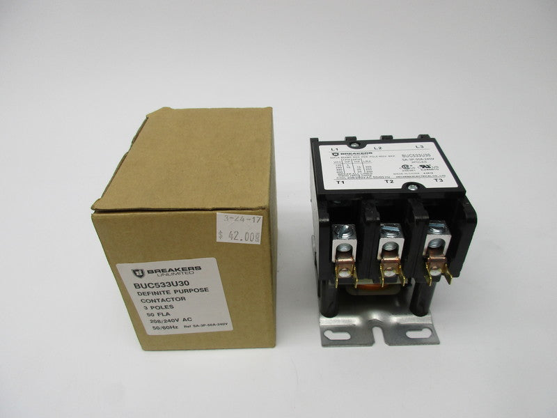 BREAKERS UNLIMITED BUC533U30 50A 208/240VAC NSMP