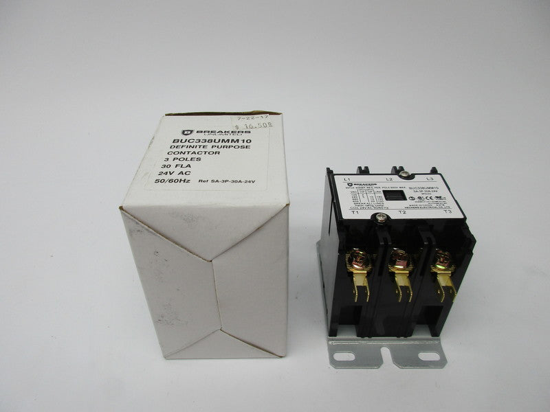 BREAKERS UNLIMITED BUC338UMM10 30A 24VAC NSMP