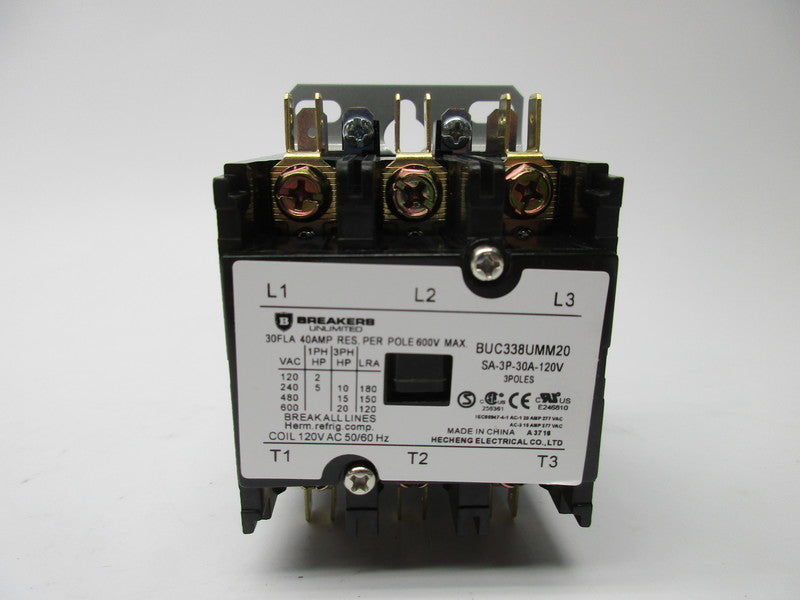 BREAKERS UNLIMITED BUC338UMM20 30A 120VAC NSMP