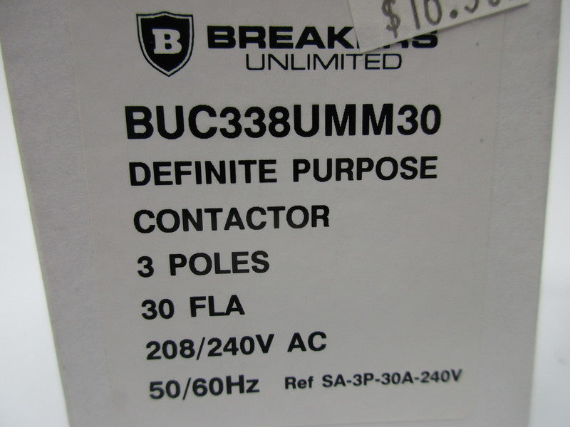 BREAKERS UNLIMITED BUC338UMM30 30A 208/240VAC NSMP