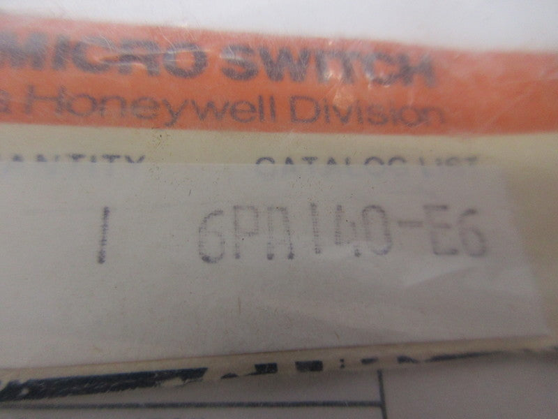 MICRO SWITCH 6PA140-E6 NSMP