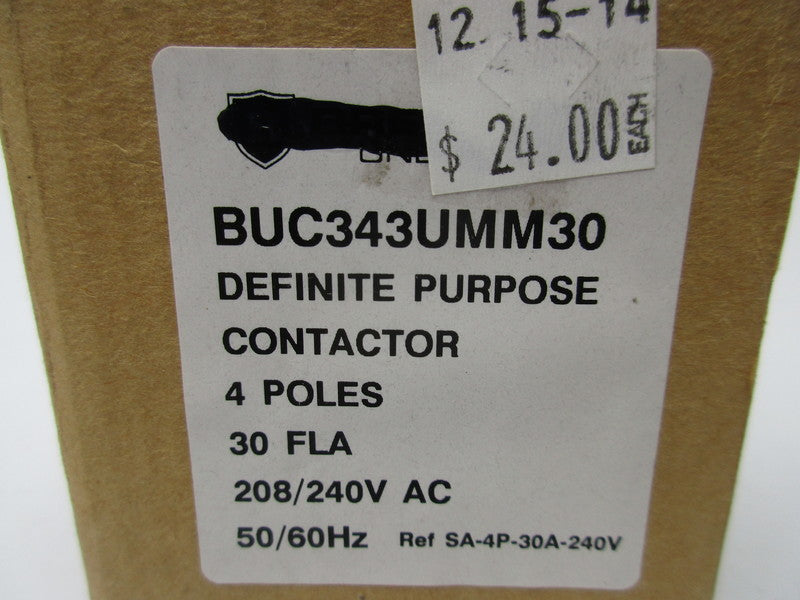 BREAKERS UNLIMITED BUC343UMM30 30A 208/240VAC NSMP